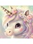 Elmas Boyama Sanat Kiti Dıy Karikatür Hayvan Taşlı Sanat Mozaik Seti - Unicorn 1