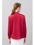 V Yaka Saten Bluz Bordo K2513034_008 2