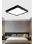20X20 cm Orta Boy 18W Siyah Metal Kasa LED Panel Avize Armatür Salon Banyo Balkon Tuvalet Aydınlatm 3