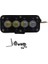 Offroad Sis Lambası 2 X4 x 9,5cm Beyaz-Sarı Gündüz Ledi Kırmızı / LASS383 3