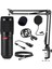 BM800BT Black Kondanser Mikrofon Stand Filtre Ses Kartı (PC ve Telefonda Çalışır) 1