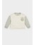 Kız Bebek Bisiklet Yaka Çiçekli İçi Yumuşak Tüylü Sweatshirt D7185A524WN 1