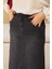 2252-DENIM Püsküllü Etek Füme 3
