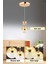 Kelebek Tekli Gold 3 Renk Ledli Kristal Taşlı Modern LED Avize 1