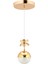 Kelebek Tekli Gold 3 Renk Ledli Kristal Taşlı Modern LED Avize 4