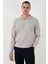 Pamuklu Regular Fit Yarım Fermuarlı Polo Yaka Sweat Erkek Sweat 5905805 3