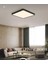 30x30 cm Siyah Kare Panel Led Avize, 24W, Modern Sıvaüstü Metal Kasa 2