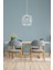 Modern beyaz kristal avize, şık ve parlak aydınlatma, 20x60 boyut, 1 ampüllü 1