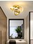 Modern Plafonyer Tavan Boomerang LED Avize Eskitme Gold 4000K Gün Işığı 1