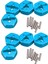 8x Alüminyum Alaşım 12MM Birleştirici Tekerlek Hub Hex Adaptörü Yükseltmeler Için 144001 1/14 Rc Araba Yedek Parçaları, Mavi (Yurt Dışından) 1