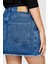 %100 Koton Denim Mini Etek Kadın Renkli Pantolon - 323A4V8JL001G 5