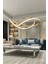 Belina Gold Sarkıt 48 Watt Ofis Avizeleri 3 Renkli Ledli Modern Mutfak Banyo Salon Sarkıt Avize 1