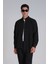 Water Erkek Basic Gömlek Slim Fit Antrasit 5