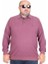 Erkek Büyük Beden Polo Yaka Sweat Feel Good 24408 Eflatun 1
