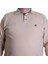Erkek Büyük Beden Polo Yaka Sweat Orjinal 24409 Bej 3