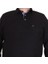 Erkek Büyük Beden Polo Yaka Sweat Orjinal 24409 Sıyah 3