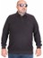 Erkek Büyük Beden Polo Yaka Sweat Feel Good 24408 Sıyah 1