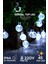 Dekoratif Top LED Işık Kristal Efektli Iç Mekan & Bahçe Aydınlatması 220V Fişli 45 Top LED 1