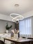 Üçlü Halka Model Sarkıt Modern LED Beyaz Işık Ultra Power LED Avize Salon Mutfak Oda Ledli Avize 3
