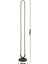 Zümra Siyah 70 Watt Modern Tasarım Ledli Metal Lambader 4