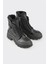 Siyah Deri Kadın Spor Bot 2