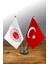 Ikili Kurum Masa Bayrağı Set - Adalet Bakanlığı 1