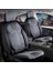 suzuki Swift Uyumlu Deri Detaylı Oto Koltuk Kılıfı Ön Arka Set Cyrus Model Füme Fs 1