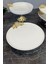 5 Parça Bron Porselen Sofra Sunum Seti & Yemek Tabağı Salata Kasesi Oval Meze Tabağı 2