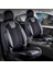 suzuki Swift Uyumlu Deri Detaylı Oto Koltuk Kılıfı Ön Arka Set Cyrus Model Siyah Fs 1