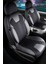 suzuki Swift Uyumlu Deri Detaylı Oto Koltuk Kılıfı Ön Arka Set Cyrus Model Siyah Fs 2