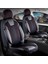 Fiat Egea Cross Uyumlu Deri Detaylı Oto Koltuk Kılıfı Ön Arka Set Cyrus Model Siyah Kırmızı Fs 1