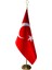 Türk Makam Bayrağı Saçaksız Gold Set 1