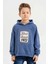 Kapüşonlu Pamuk Erkek Çocuk Sweatshirt 1