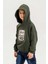 Kapüşonlu Pamuk Erkek Çocuk Sweatshirt 1