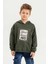 Kapüşonlu Pamuk Erkek Çocuk Sweatshirt 2
