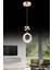 Halka Tekli Gold 3 Renk Ledli Kristal Taşlı Modern LED Avize 1