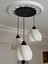Luminaura 3'lü Siyah Sarkıt Avize - 3 Başlıklı Avize Modern Bohem E27 Yatak Odası Salon Yemek Odası 1