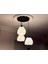 Luminaura 3'lü Siyah Sarkıt Avize - 3 Başlıklı Avize Modern Bohem E27 Yatak Odası Salon Yemek Odası 4