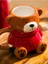 Kahverengi Ayı Teddy Figürlü Seramik Kupa 520 cl 3