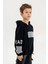 Kapüşonlu Ribanalı Pamuk Erkek Çocuk Sweatshirt 3