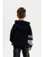 Kapüşonlu Ribanalı Pamuk Erkek Çocuk Sweatshirt 4
