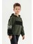 Kapüşonlu Ribanalı Pamuk Erkek Çocuk Sweatshirt 2