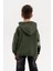 Kapüşonlu Ribanalı Pamuk Erkek Çocuk Sweatshirt 5