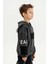 Kapüşonlu Ribanalı Pamuk Erkek Çocuk Sweatshirt 2