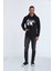 North Kapüşonlu Erkek Sweatshirt Siyah 2