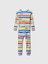 Bebek Çok Renkli %100 Organik Pamuk Hot Wheels Desenli Pijama Takımı 3