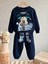 Erkek Çocuk Mickey Mouse Uzayda Temalı Astronot Mickey Baskılı Sweatshirt Eşofman Alt Üst Takım Eşofman Takımı 2