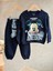 Erkek Çocuk Mickey Mouse Uzayda Temalı Astronot Mickey Baskılı Sweatshirt Eşofman Alt Üst Takım Eşofman Takımı 3