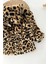 Leopar Desenli Kız Çocuk Kürk kaban - Kahve 4