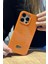 Apple iPhone 16 Pro Max Uyumlu Elmas Pırlanta Taşlı Turuncu Kılıf 4